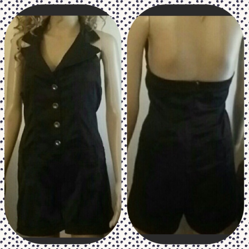 Beautiful Black Coulottes Dress sz med